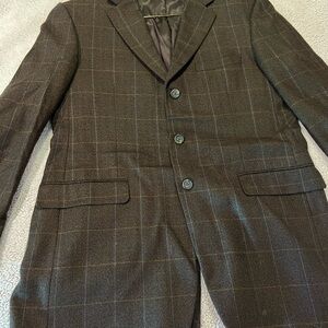Burberry Brown Sport Coat with Classic Tailoring